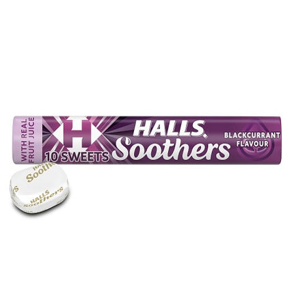 Halls Soothers Blackcurrant Juice Sweets 45g