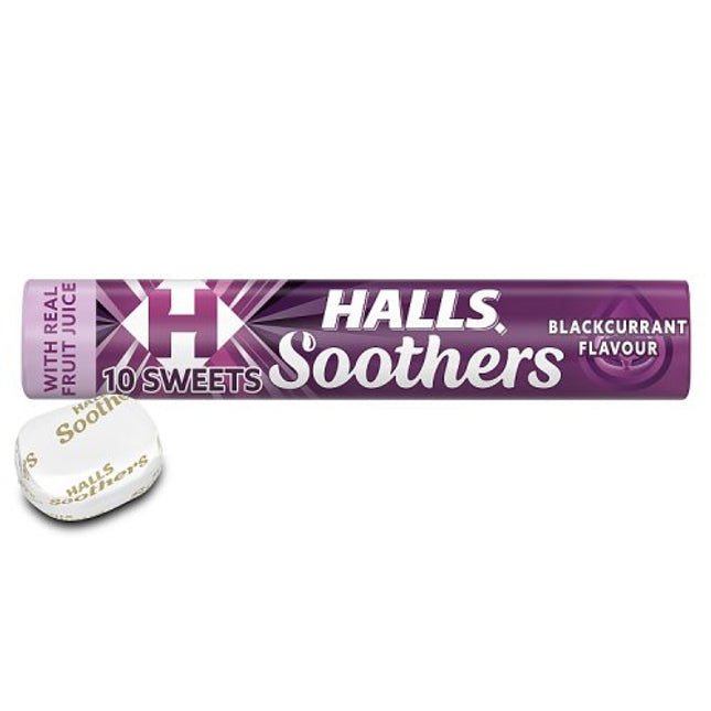 Halls Soothers Blackcurrant Sweets 45g