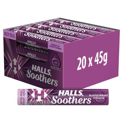 Halls Soothers Blackcurrant Sweets 45g