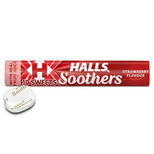 Halls Soothers Strawberry Flavour 45g
