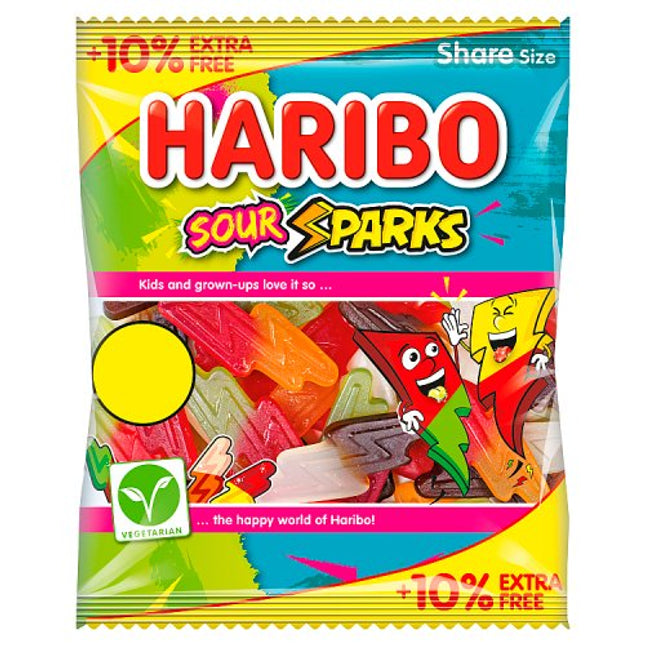Haribo 10% Extra Free Sour Sparks 154g £1.25