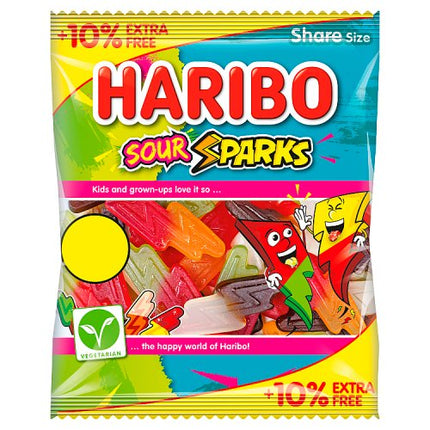 Haribo 10% Extra Free Sour Sparks 154g £1.25