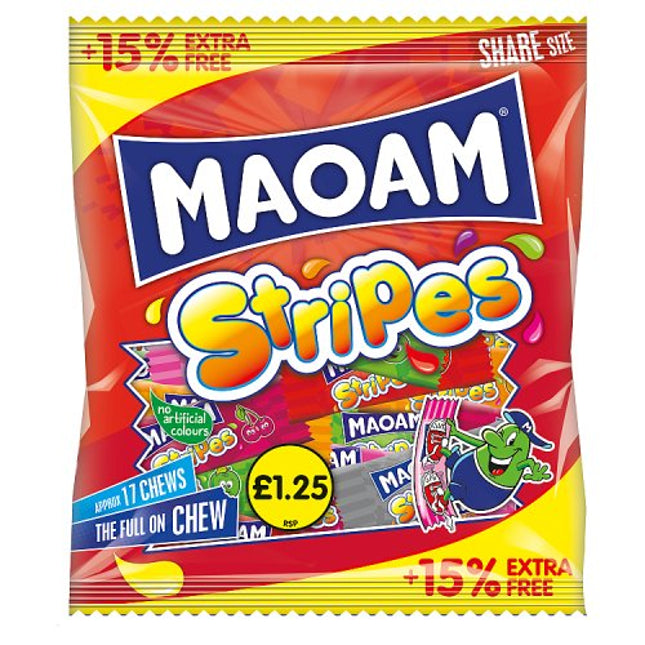 Maoam Stripes 15% Extra Free 161g £1.25