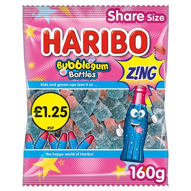 Haribo Bubblgum Bottl Z!ng 160g £1.25