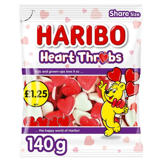 Haribo Heart Throbs 140g PMP £1.25