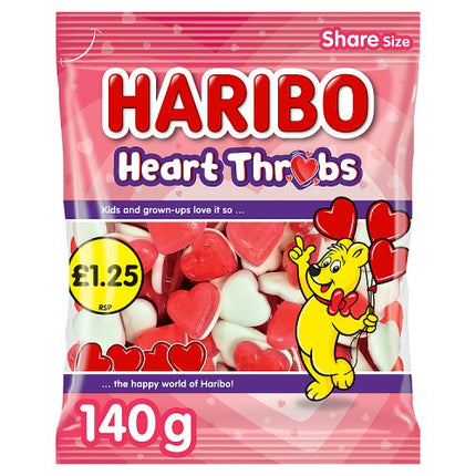 Haribo Heart Throbs 140g PMP £1.25