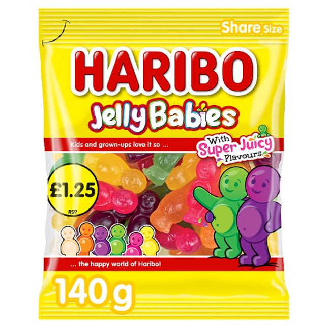 Haribo Jelly Babies 140g £1.25