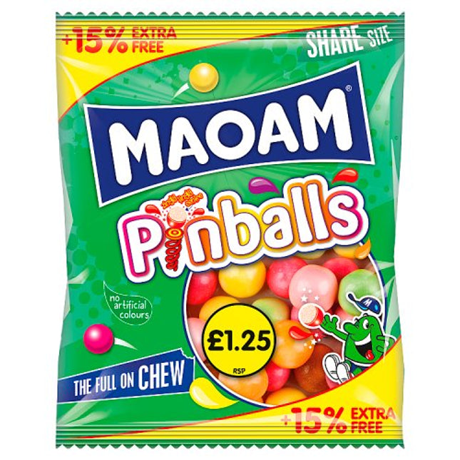 Maoam Pinballs 15% Extra Free 161g £1.25