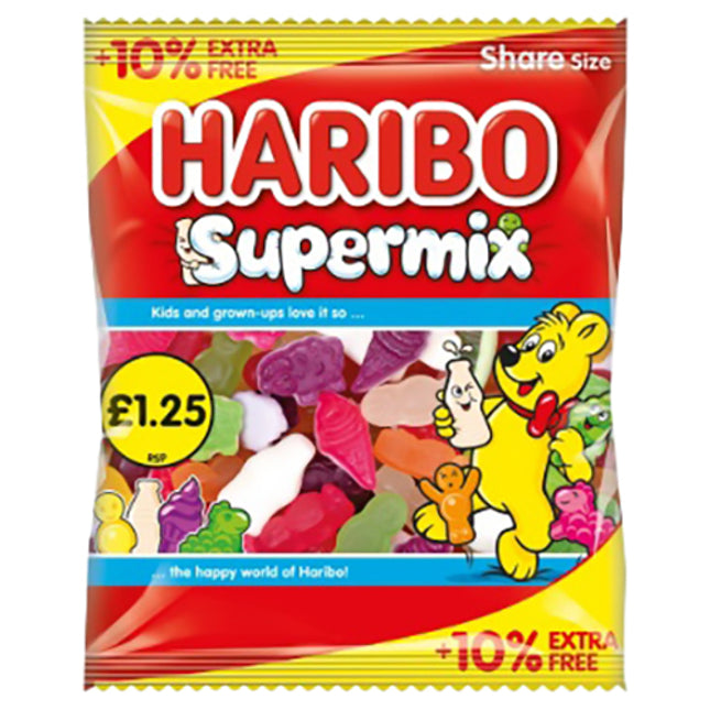 Haribo Supermix 154g PMP £1.25 10% Extra Free