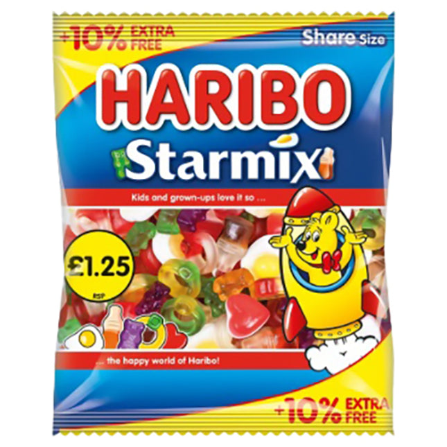 Haribo Starmix 154g PMP £1.25 10% Extra Free