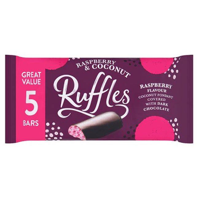 Jameson Raspberry & Coconut Ruffles 5pk 130g