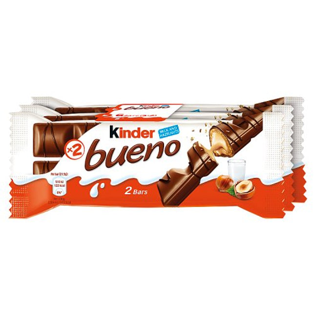 Kinder Bueno Milk and Hazelnuts 3 Pack 43g (129g)