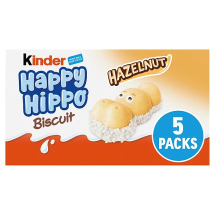 Kinder Happy Hippo Milk and Hazelnut Biscuits 5 Pack 103g