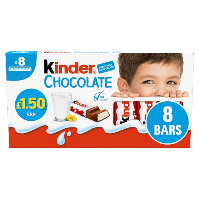 Kinder Chocolate 8 Pack 100g £1.50