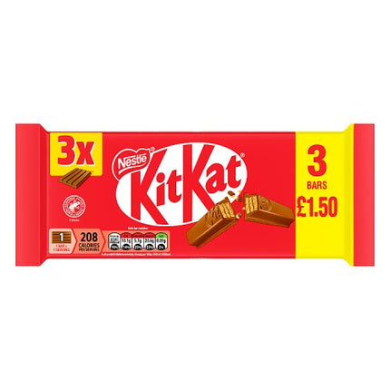 Kit Kat 4 Finger 3 Pack 104.5g £1.50