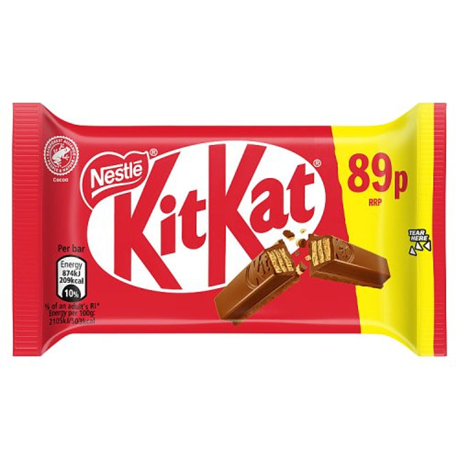Kit Kat 4 Finger Milk 41.5g 89p