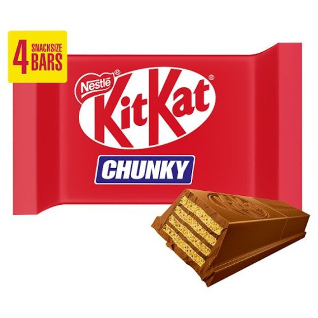 Kit Kat Chunky Milk Chocolate Bar 4 Pack (4x32g)