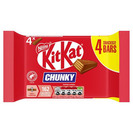 Kit Kat Chunky Milk Chocolate Bar 4 Pack (4x32g)