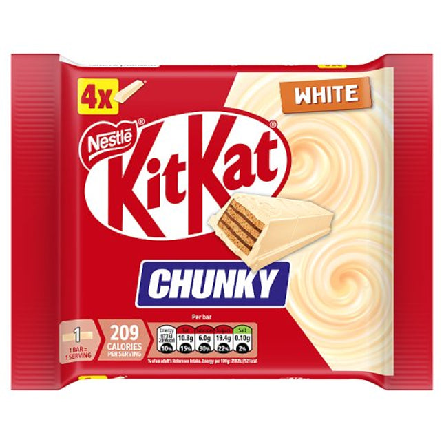 Kit Kat Chunky White Chocolate Bar 4 Pack (4x40g)