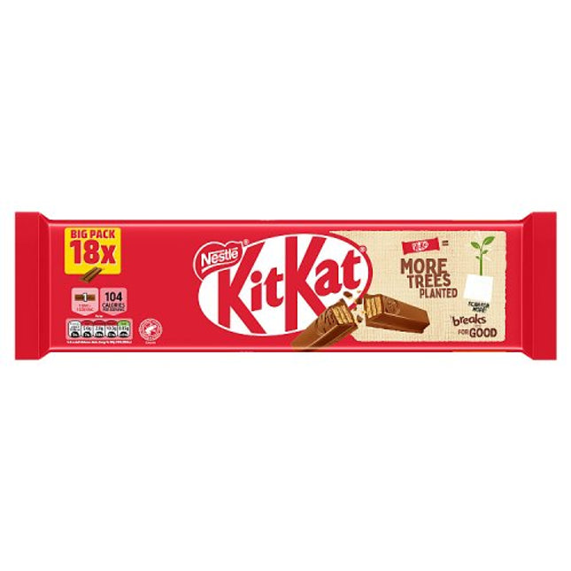 Kit Kat 2F Milk 18pk (18x20.7g) 372.6g