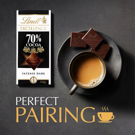 Lindt Excellence Dark Chocolate Cocoa 70% 100g