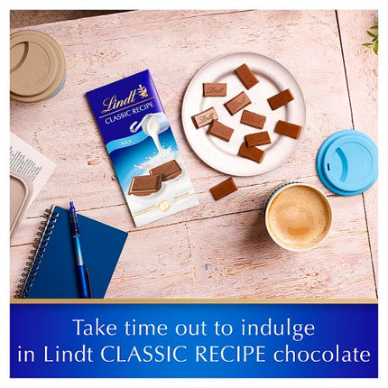 Lindt Classic Recipe Milk Chocolate Bar 100g