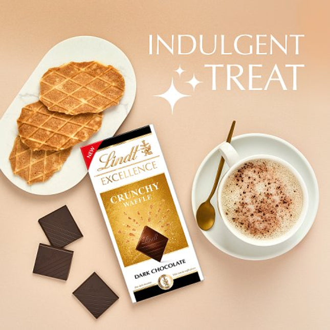 Lindt Excellence Dark Crunchy Waffle 100g