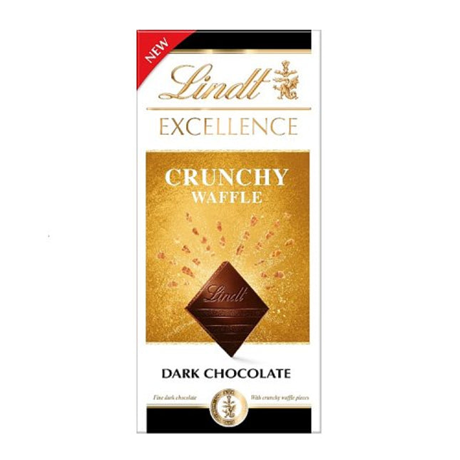 Lindt Excellence Dark Crunchy Waffle 100g