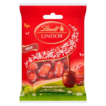 Lindt Lindor Milk Chocolate Easter Mini Eggs Bag 80g
