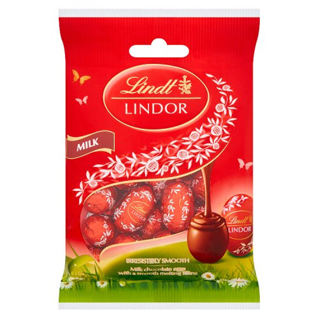 Lindt Lindor Milk Chocolate Easter Mini Eggs Bag 80g