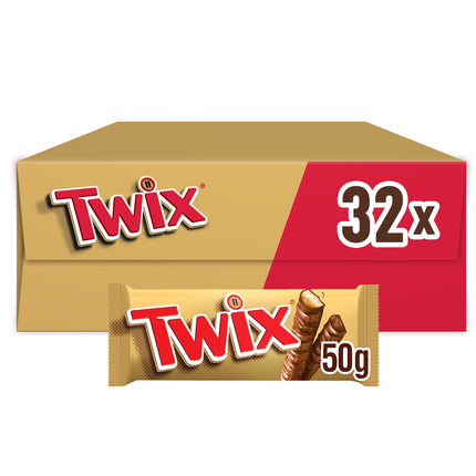 Twix Caramel & Milk Chocolate Bar 50g