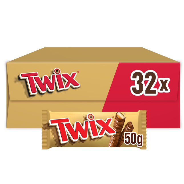 Twix Caramel & Milk Chocolate Bar 50g