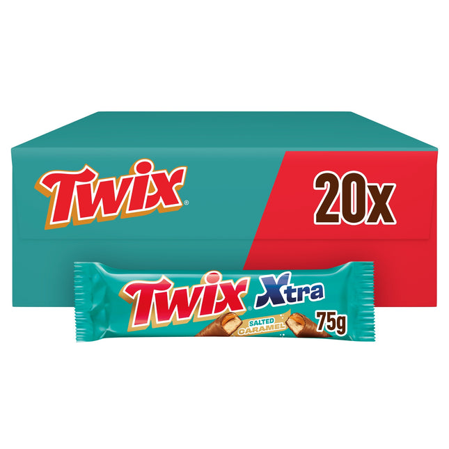 Twix Xtra Salted Caramel Chocolate Biscuit Twin Bars