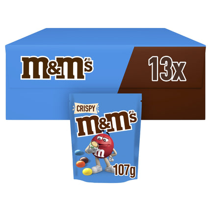 M&M's Crispy Chocolate Pouch Bag 107g