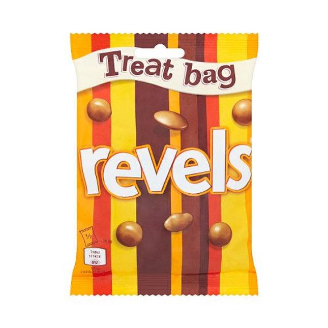 Revels Milk Chocolate with Raisins, Coffee or Orange Treat Bag 71g