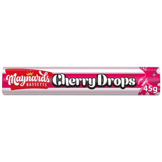 Maynards Bassetts Cherry Drops Sweets 45g