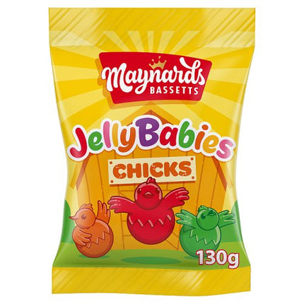 Maynards Bassetts Jelly Babies Chicks Sweets Sharing Bag 130g