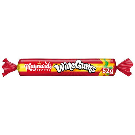 Maynards Bassetts Wine Gums Sweets Roll 52g