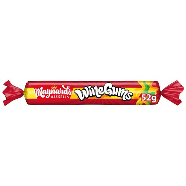 Maynards Bassetts Wine Gums Sweets Roll 52g