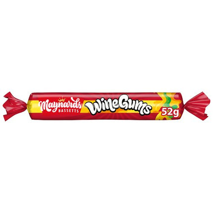 Maynards Bassetts Wine Gums Sweets Roll 52g