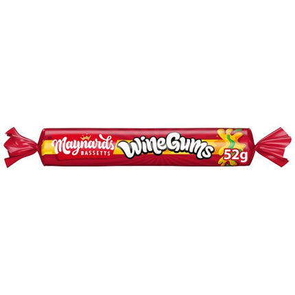 Maynards Bassetts Wine Gums Sweets Roll 52g