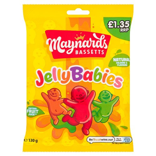 Maynards Bassetts Jelly Babies Sweets Bag 130g £1.35