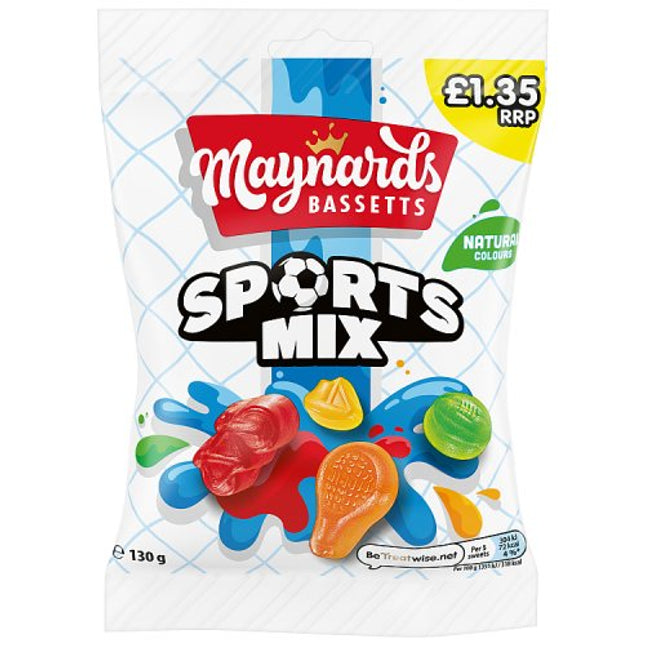 Maynards Bassetts Sports Mix Sweets Bag £1.35 PMP 130g