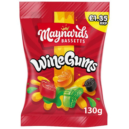 Maynards Bassetts Wine Gums Sweets Bag 130g £1.35 PMP