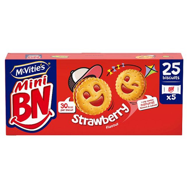 Mini BN Strawberry 5pk 12x5x35g
