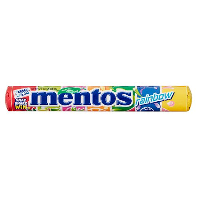 Mentos Rainbow Chewy Dragees 38g