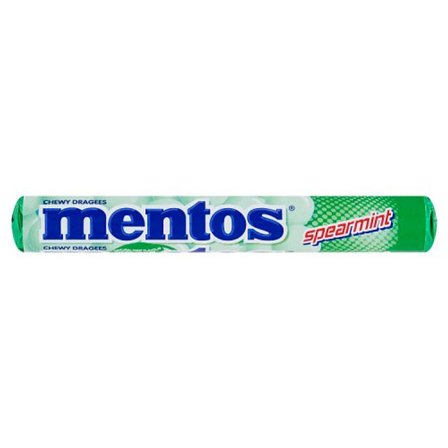 Mentos Spearmint 38g 14 Piece Rolls