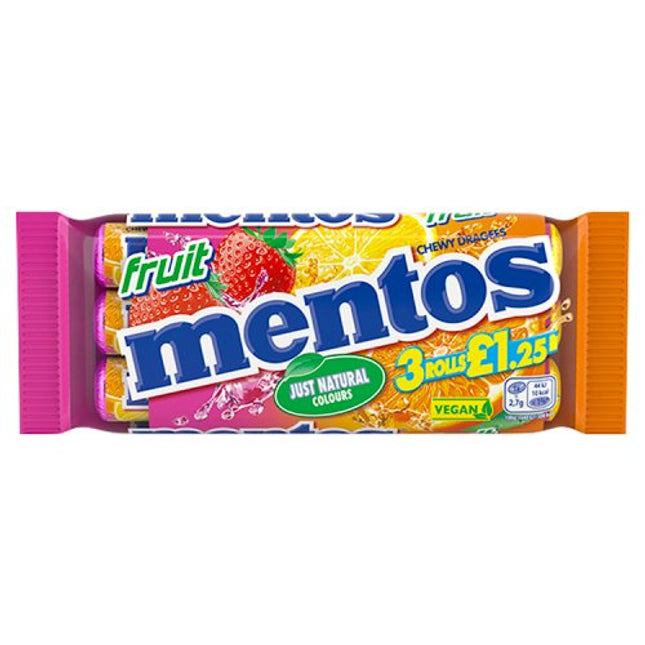 Mentos Fruit 3 Pack £1.25