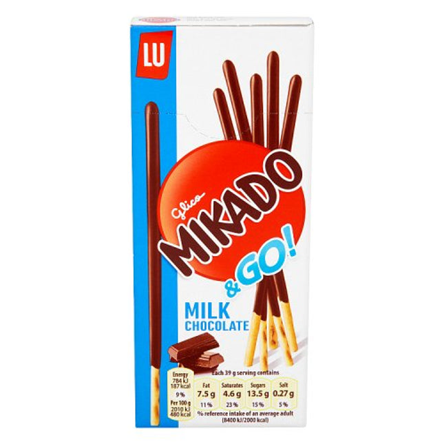 LU Mikado Milk Chocolate Biscuits 39g