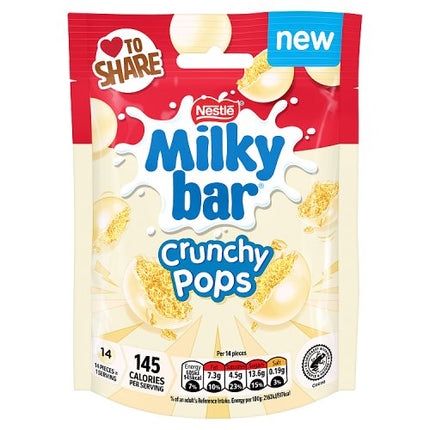 Milkybar Crunchy Pops Pouch 90g